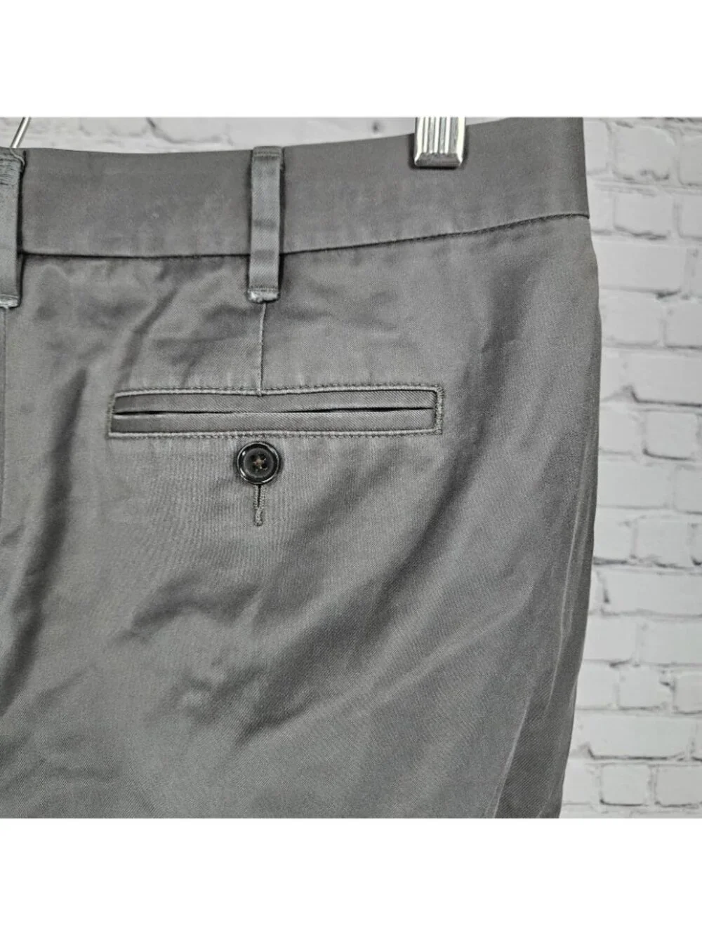 Bonobos Grey Thursday Slim Fit 100% Cotton Flat Front Straight Chino Pants 30x29